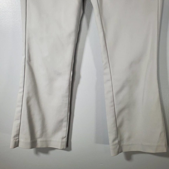 Calvin Klein Flat Front Khaki Trousers Slacks Tan Size 2 - Picture 4 of 11